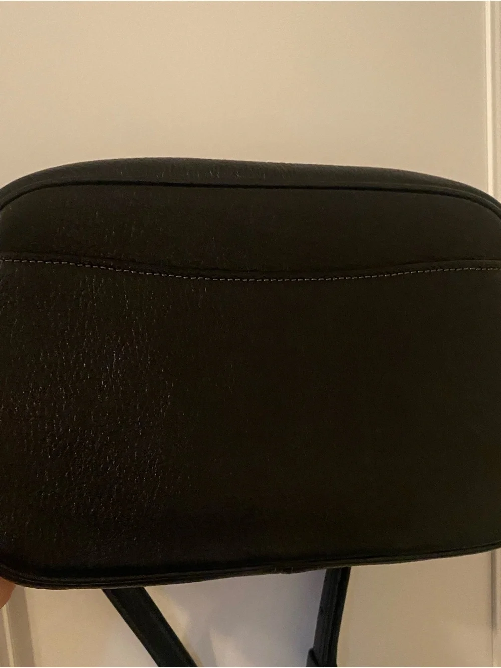 Coach black leather